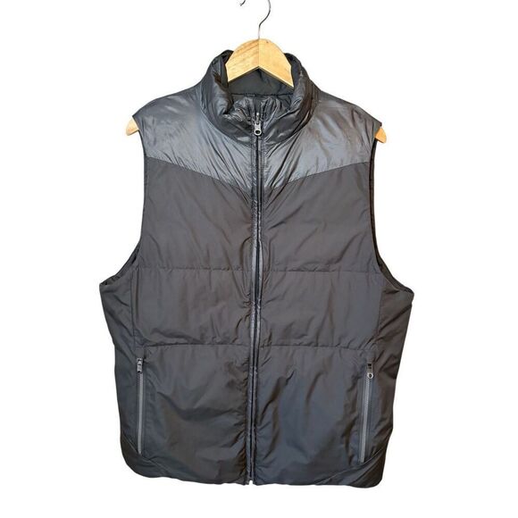 Lululemon Men’s Reversible Full Zip Goose Down Puffer Vest In Charcoal Gray Size - Picture 1 of 10